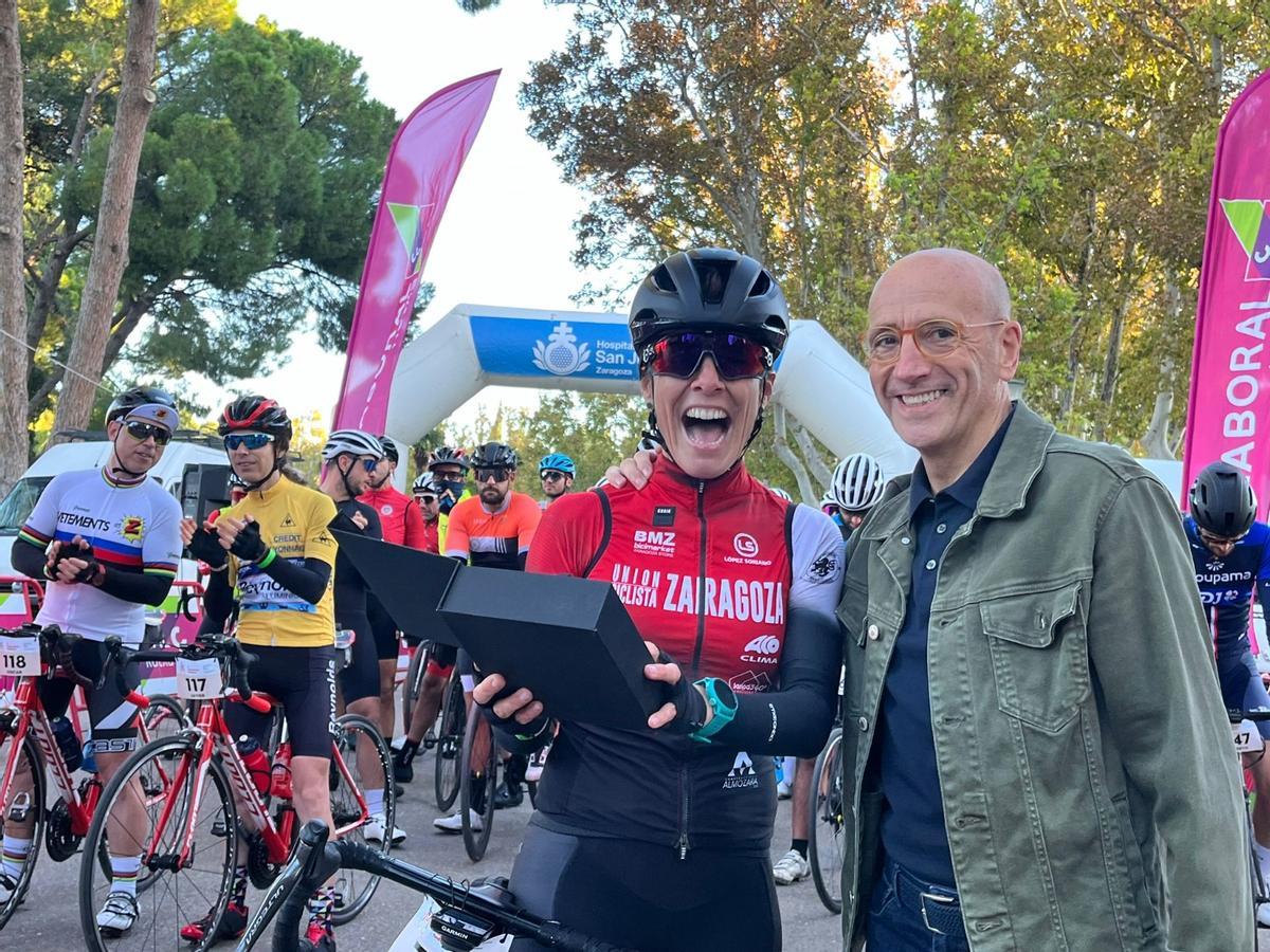 La II Cicloturista Solidaria por el Alzheimer celebrada este sábado en Zaragoza