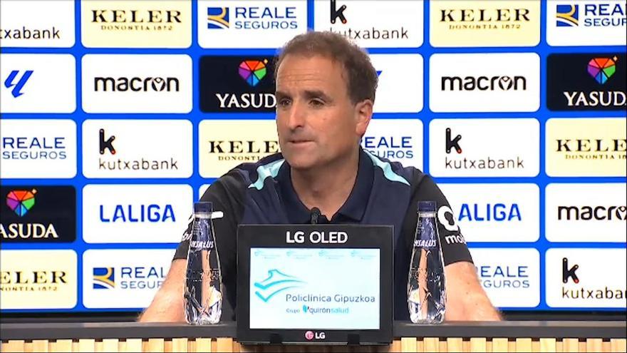 Arrasate: "Veníamos de un mazazo y hoy nos llevamos una gran alegría"