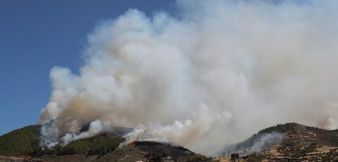 Incendio en Artenara (Gran Canaria)