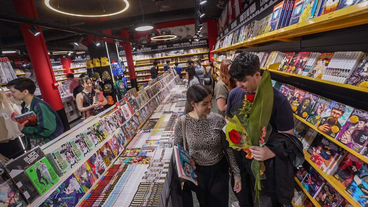 Un Sant Jordi de récord, en imágenes