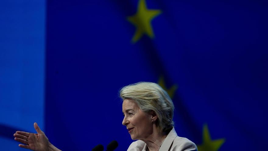 Von der Leyen obvia la dana en su discurso en el congreso del PPE y se centra en los aranceles de Trump y el apagón