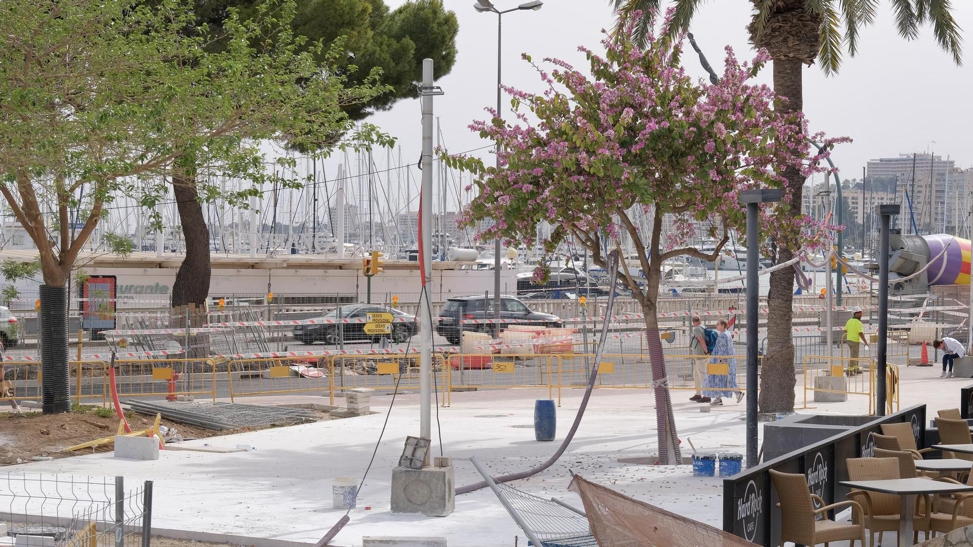 FOTOS: Así van las obras en el Paseo Marítimo de Palma 14 meses después