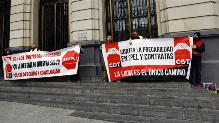 Solo el 8% de la plantilla de Opel secunda el primer turno de paro