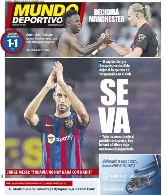 Las portadas de la prensa deportiva de hoy, miércoles 10 de mayo