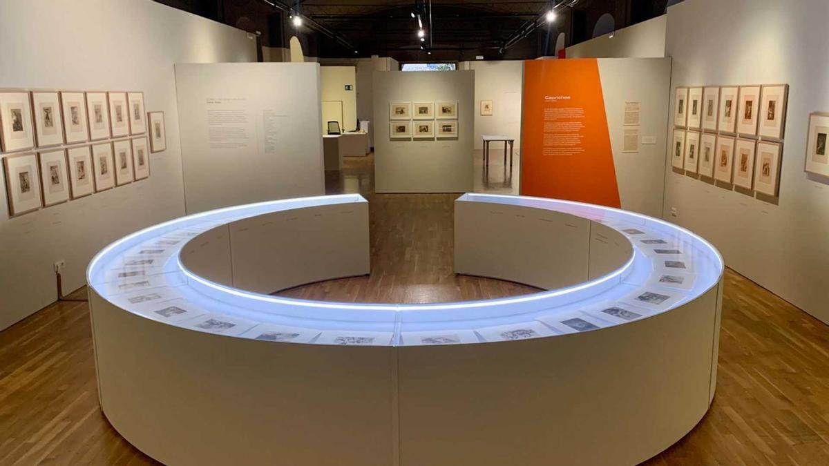 L'exposició amb els gravats de Goya al Museu d'Història de Girona.