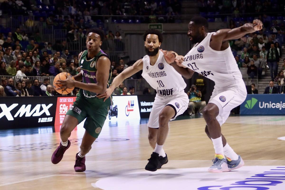 Imágenes del partido de la BCL entre el Unicaja y el Würzburg