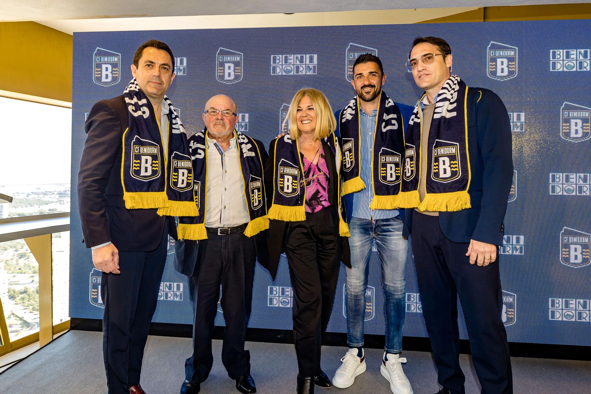 David Villa oficializa la compra del CF Benidorm en el edificio Intempo