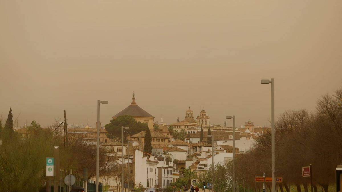Episodio de calima de la semana pasada en Córdoba.