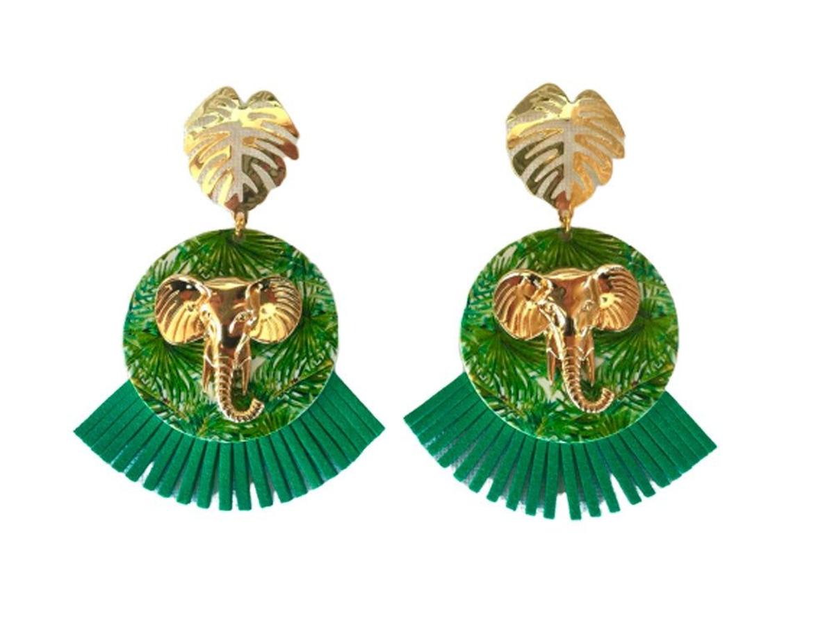 Pendientes tropicales de Laura Clob (Precio: 24 euros)