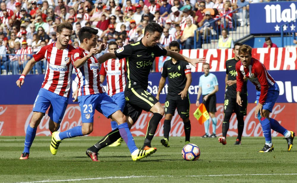 El partido entre el Atlético de Madrid y el Sporting, en imágenes