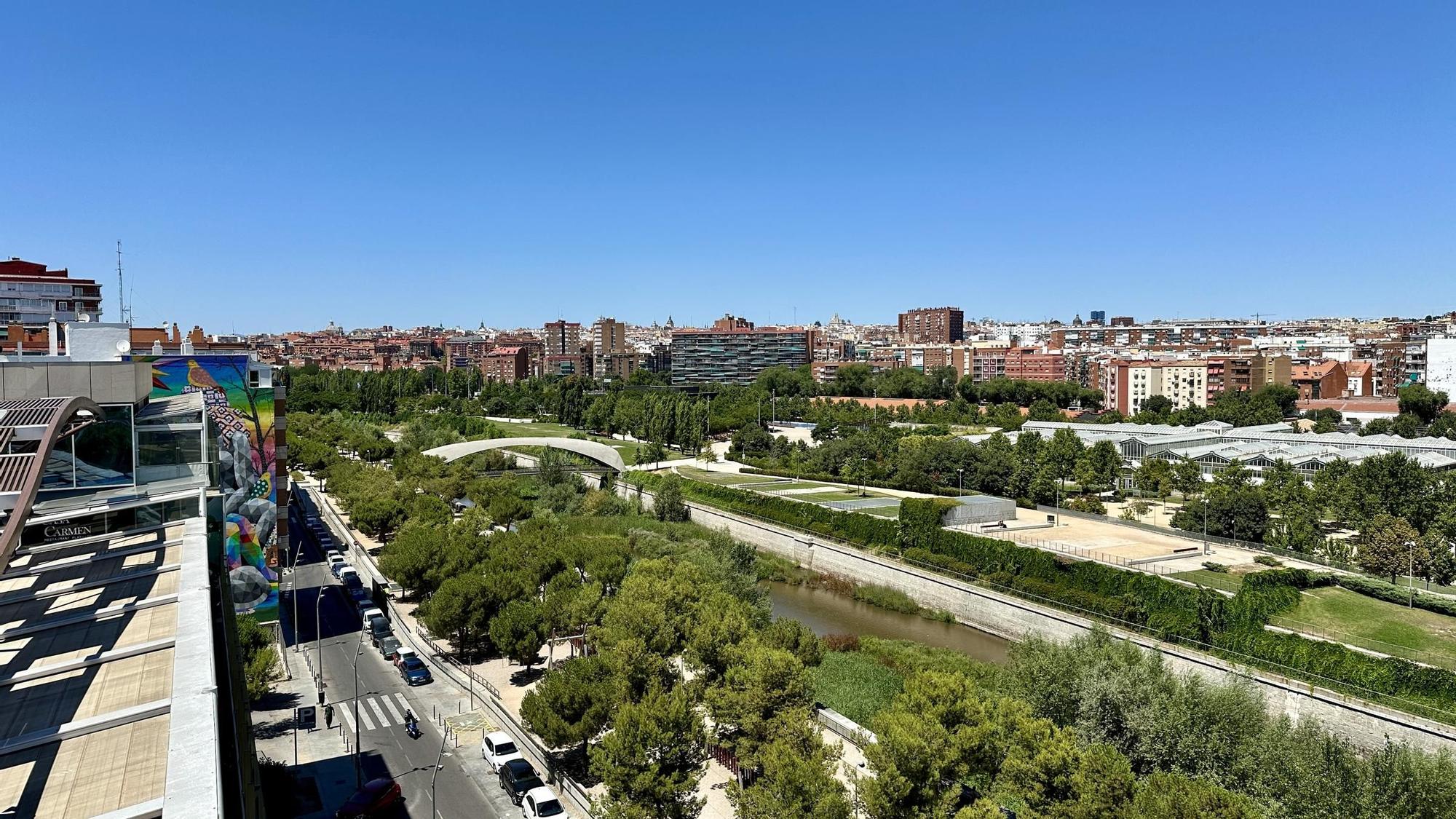 El famoso parque de Madrid Río, entre los barrios de Arganzuela y Carabanchel