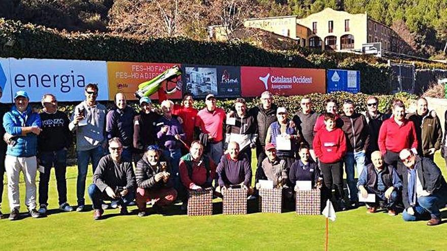 Participants en el campionat de Nadal del Golf La Roqueta