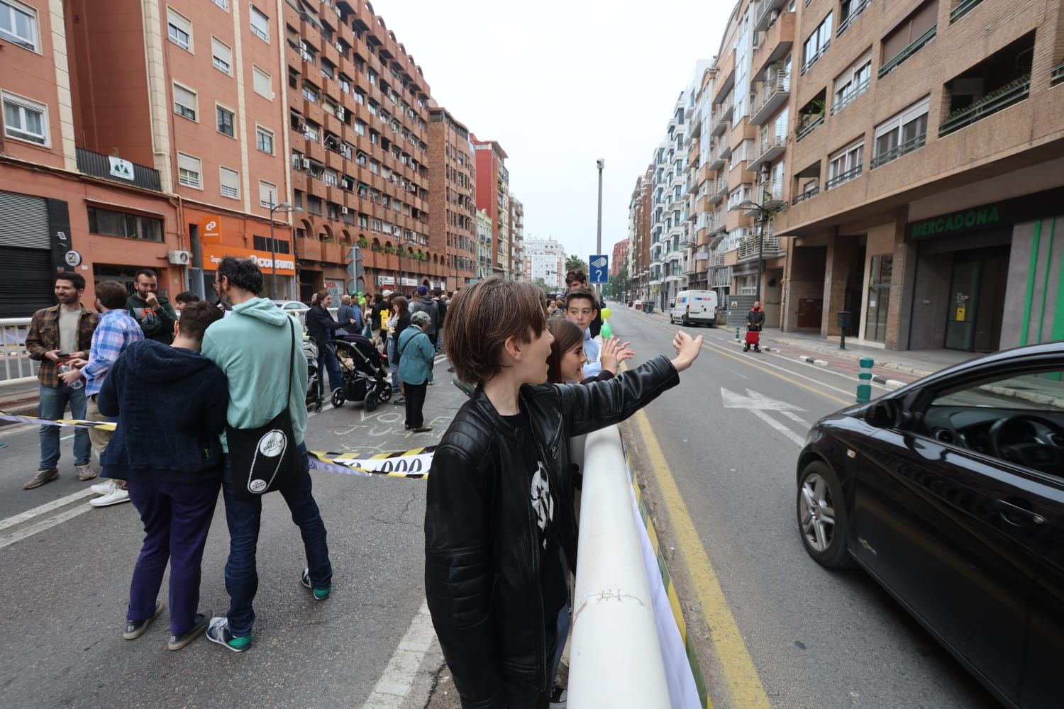 Protesta vecinal contra el túnel de la avenida Pérez Galdós
