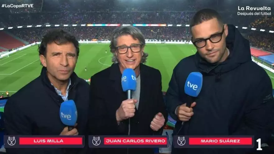 Juan Carlos Rivero, cazado con el micrófono abierto en la retransmisión del Barça - Atlético: "Tienen que meter uno"