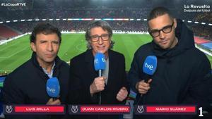 Juan Carlos Rivero, cazado con el micrófono abierto en la retransmisión del Barça - Atlético: Tienen que meter uno