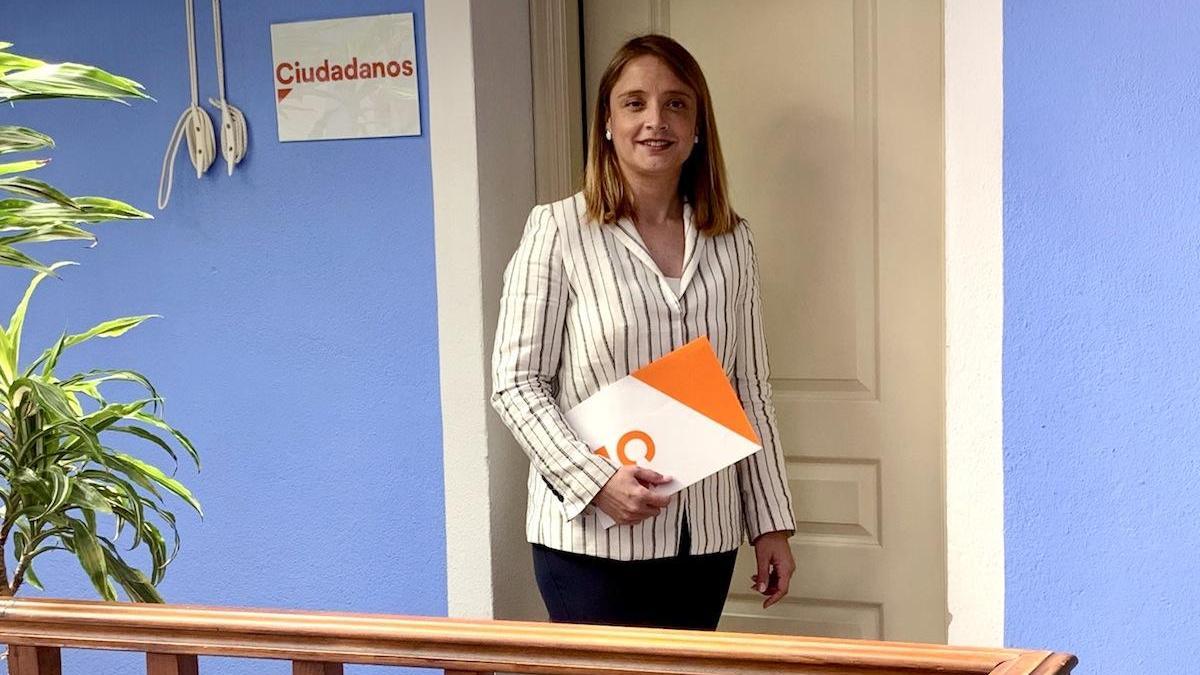 La concejala de Ciudadanos, María García.