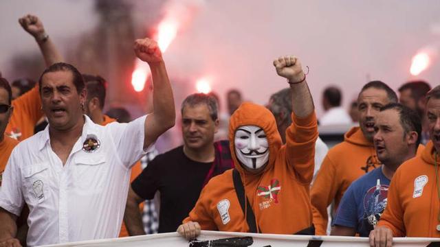 Reivindicaciones en el puerto de Bilbao.