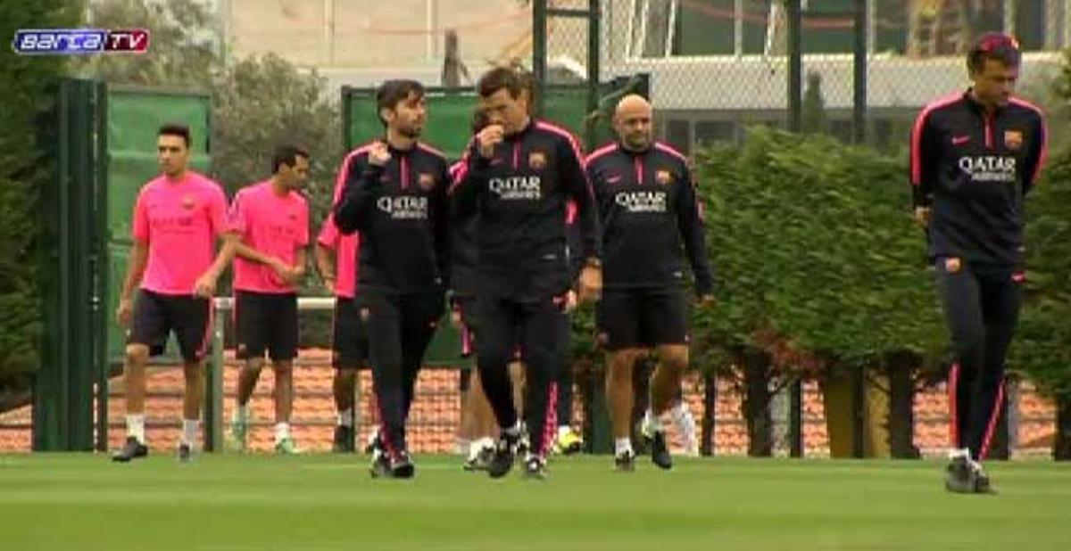 El Barça volvió al trabajo para preparar el partido contra el Espanyol