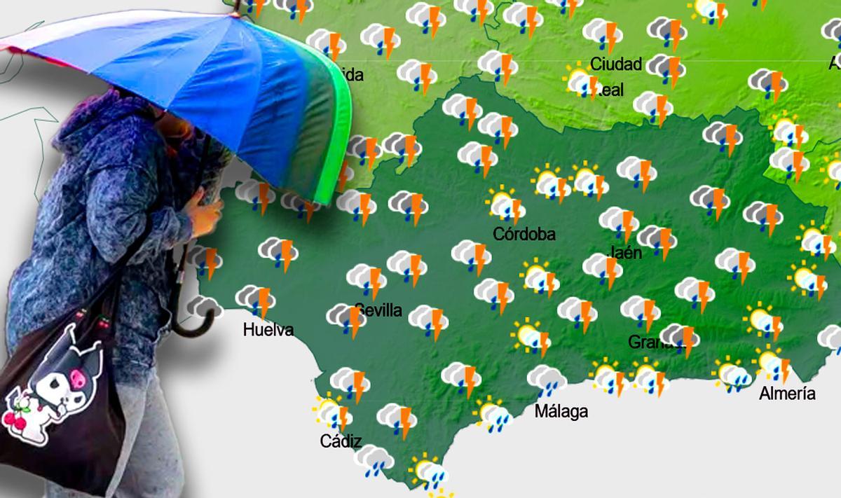 Previsión el viernes en Andalucía, para dar paso el sábado a un anticiclón.