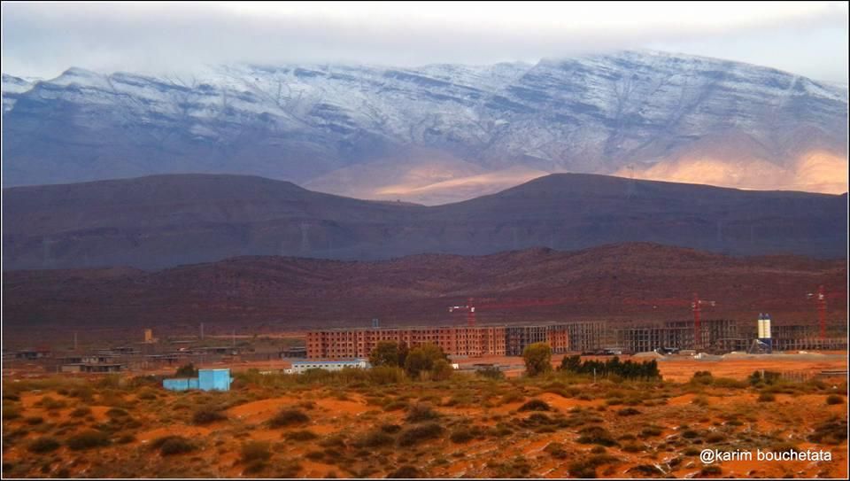 Nieve en el desierto del Sáhara