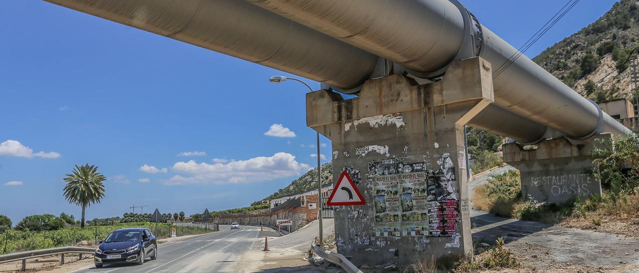 Conducciones del trasvase Tajo-Segura en la Vega Baja