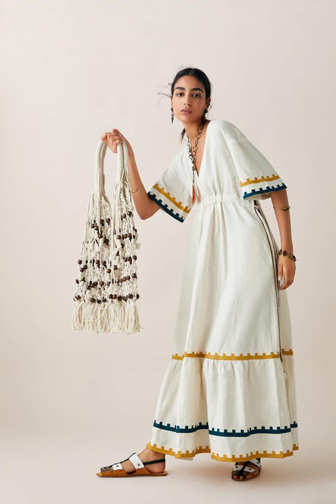 Vestido blanco con bordados