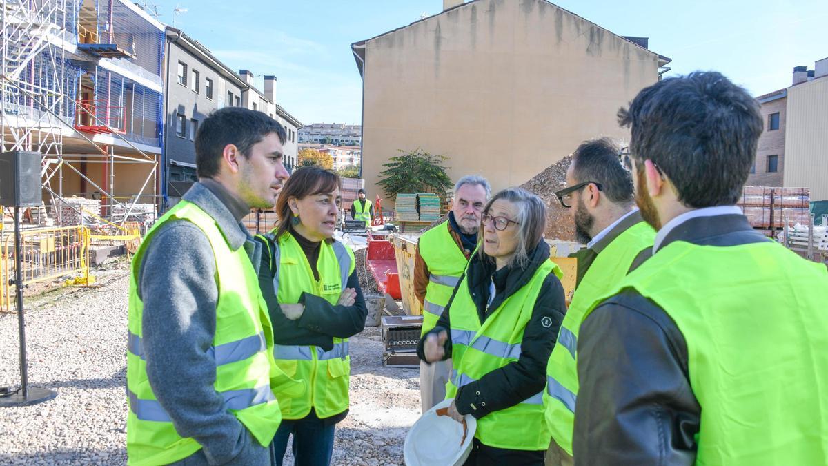 La consellera Sílvia Paneque en la seva visita a Olesa de Montserrat