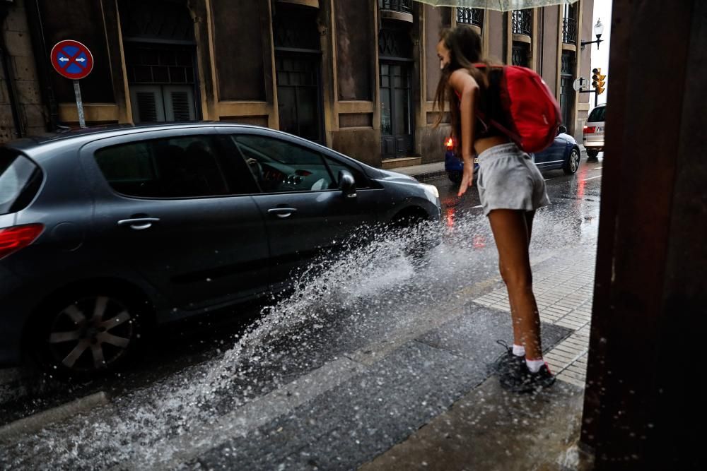 Tormenta veraniega en Gijón