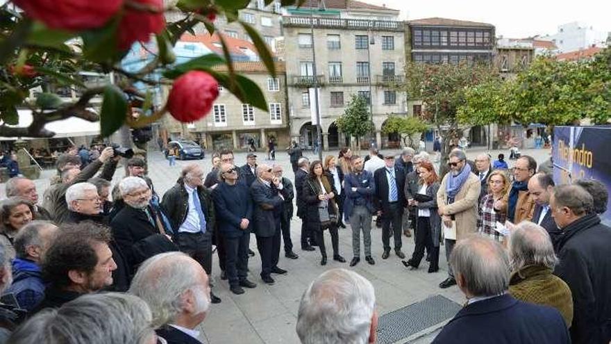 Un momento de la inauguración de la exposición. // G.S.