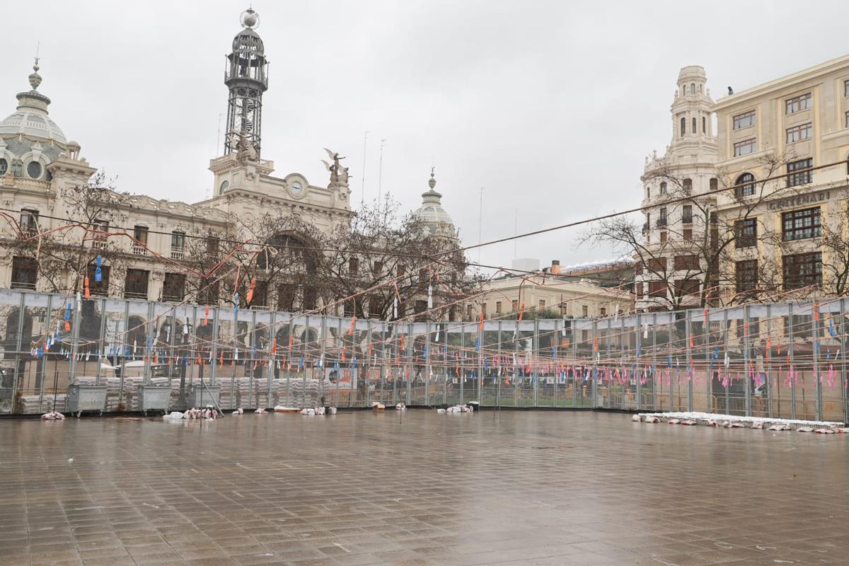 La mascletà de hoy en Valencia, con la mirada en el cielo por la borrasca Regina