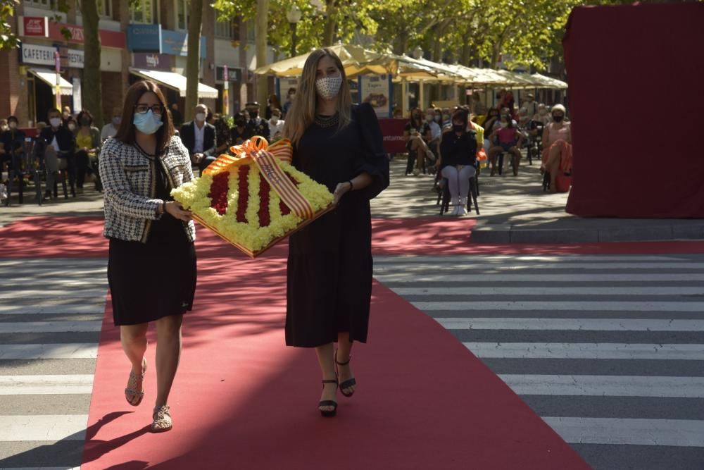 L'acte de la Diada 2020 a Manresa, en fotos