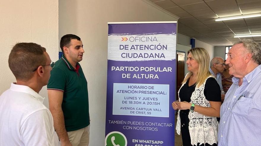 Marta Barrachina inaugura la oficina de atención ciudadana del PPCS en Altura