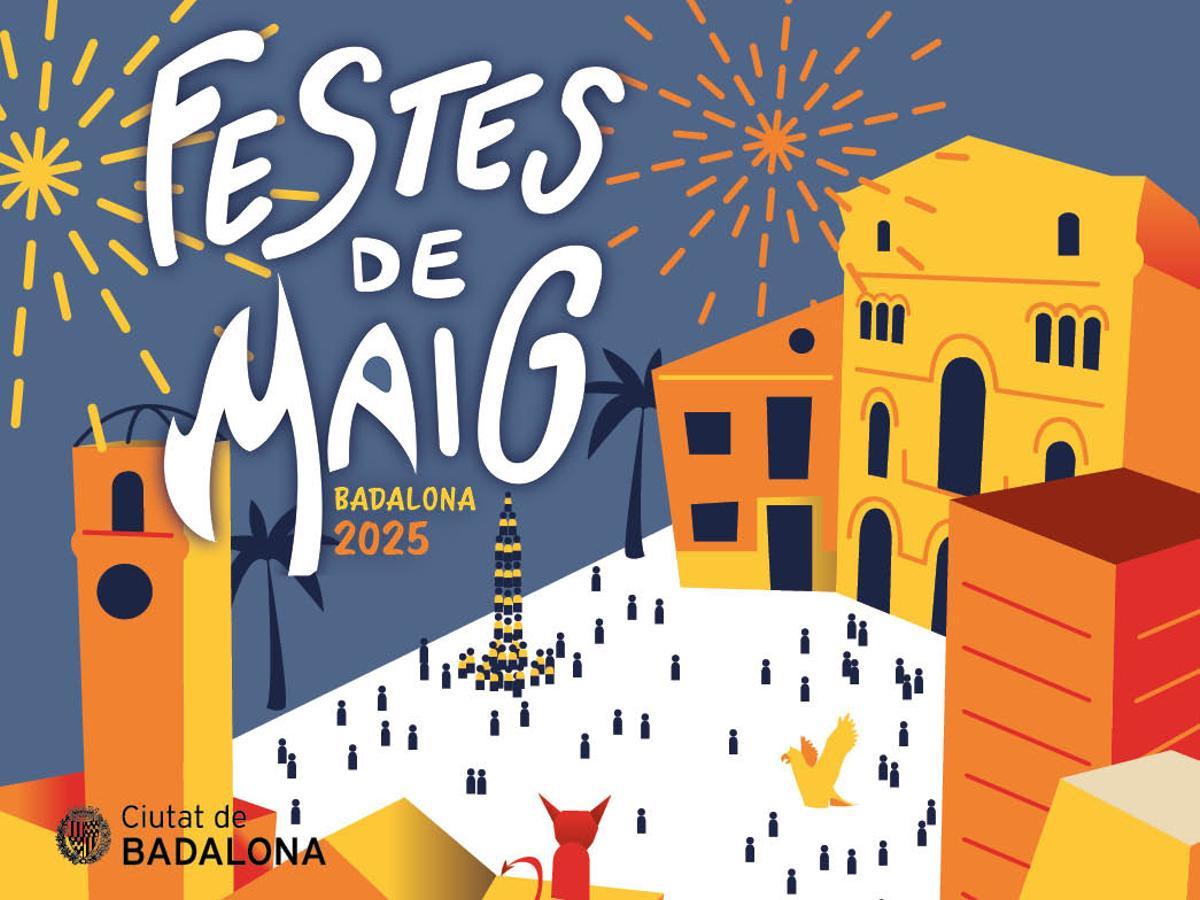 Cartel de las Festes de Maig 2025 de Badalona