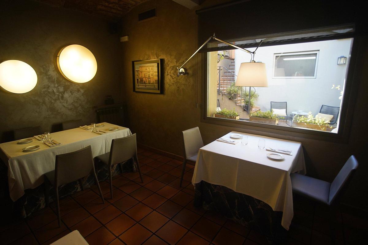 Un dels menjadors del restaurant Ca la Pilar.