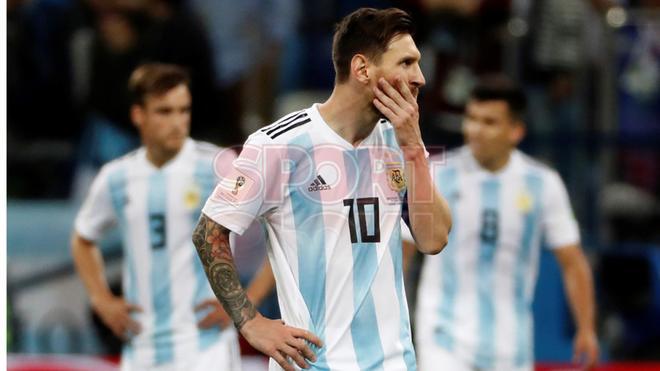 Las imágenes de Messi contra Croacia