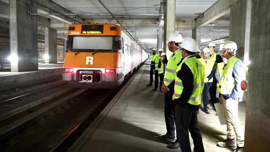 El ministro Óscar Puente visita la estación de La Sagrera, en Barcelona