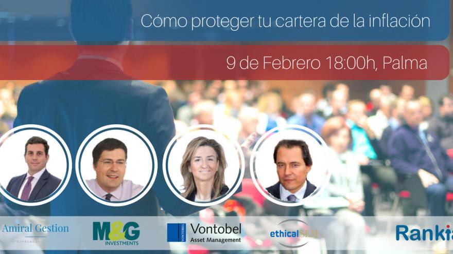 ¿Cómo proteger tu cartera de la inflación? Jornada en Palma, 9 Febrero