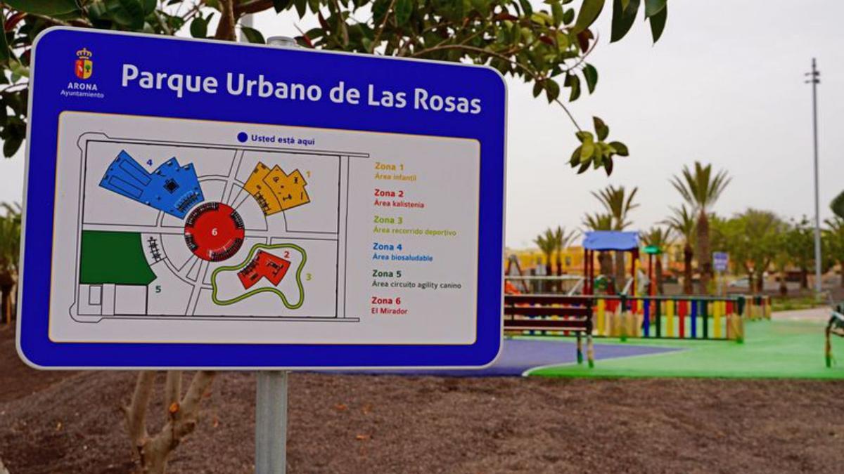 Obras ultima el parque urbano de 9.000 metros cuadrados en Las Rosas