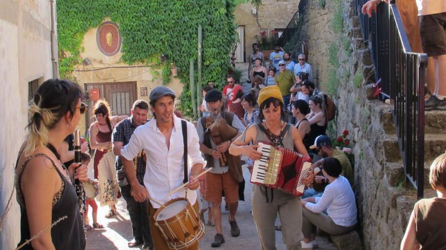 El taller de ronda y su recorrido tuvieron un notable éxito. | COMARCA HOYA DE HUESCA
