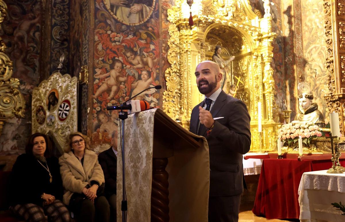 Alfonso Muñoz, durante su exaltación al Beato Álvaro en Santo Domingo.