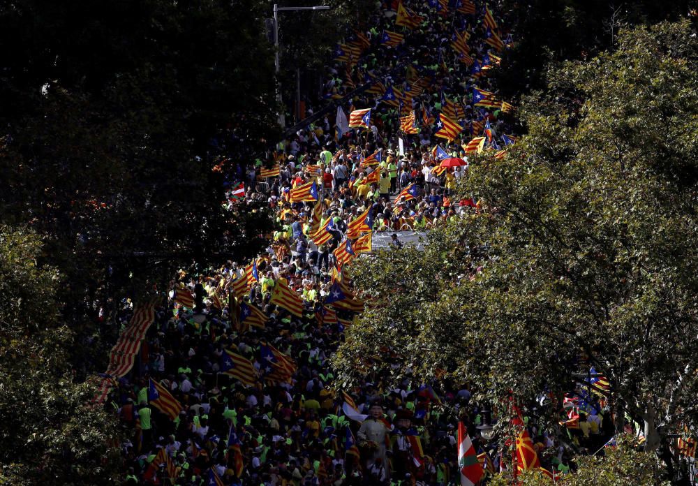 La manifestación de la Diada, en fotos