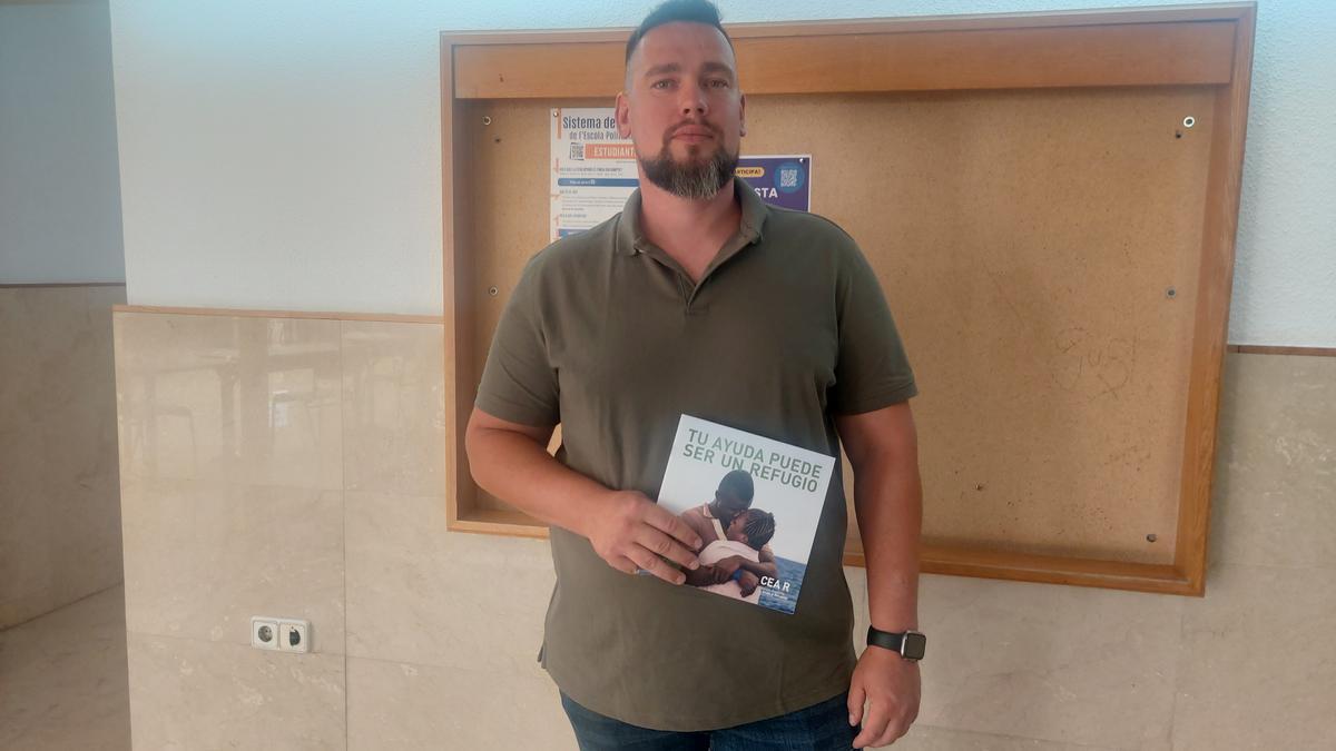 Anton Puzyrkov en la Universidad de Alicante durante la jornada dedicada a los refugiados.