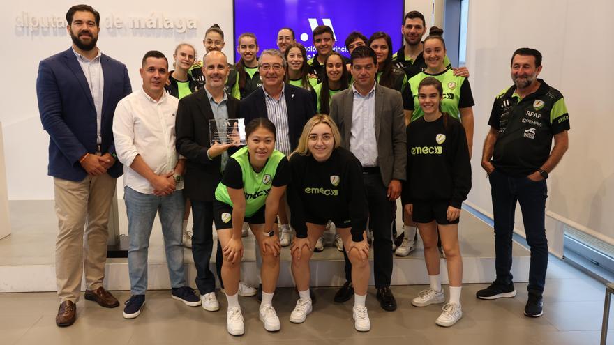 Reconocimiento de la Diputación al Atlético Torcal por su ascenso a la Primera División de Fútbol Sala Femenino