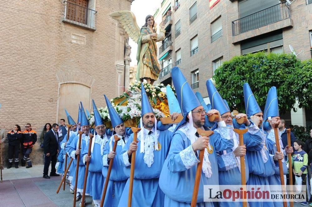 La procesión del Amparo a su salida de San Nicolás