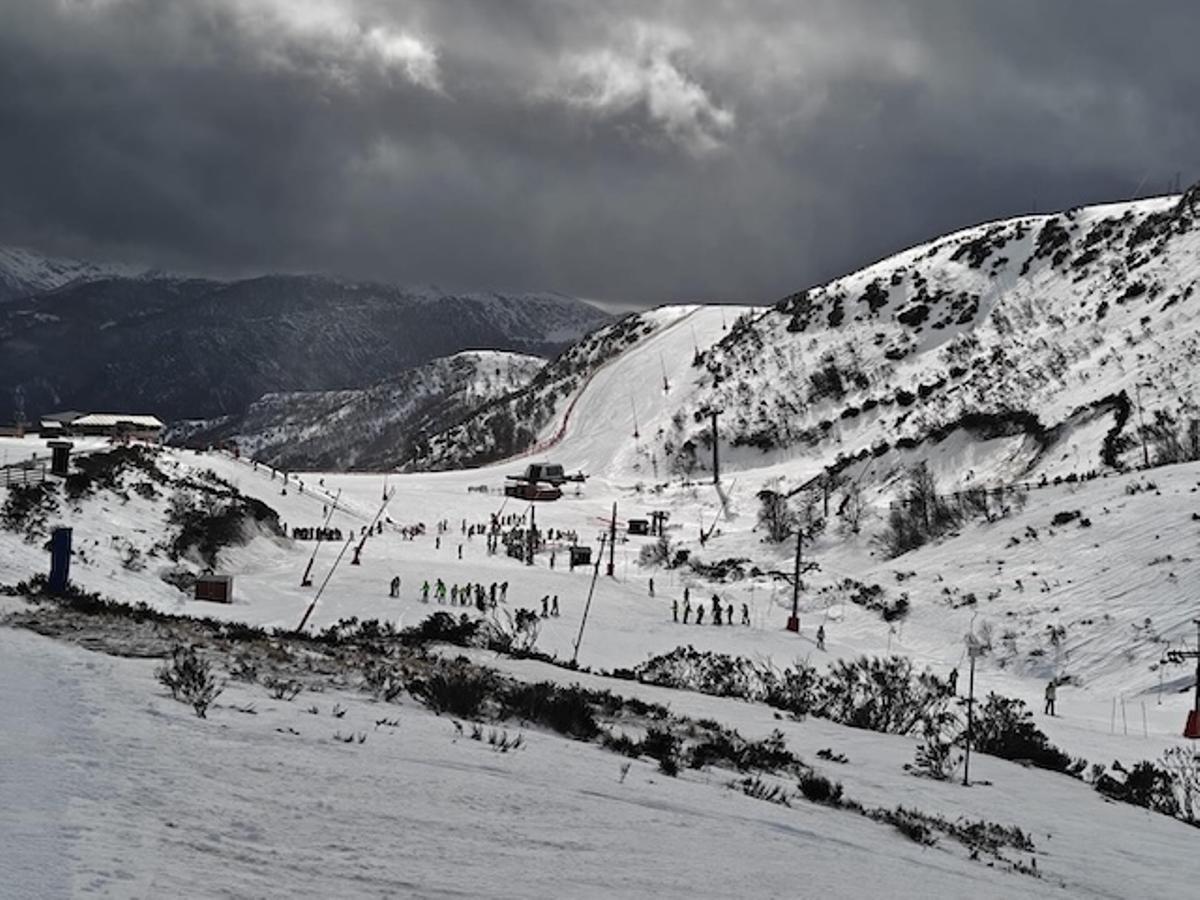 Imagen de la estacion de esquí de la semana pasada.
