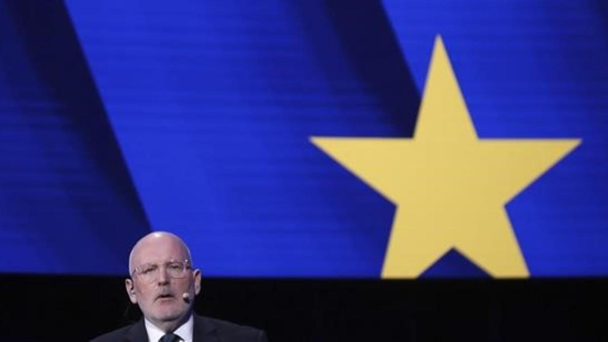 El vicepresidente de la Comisión Europea, Frans Timmermans.