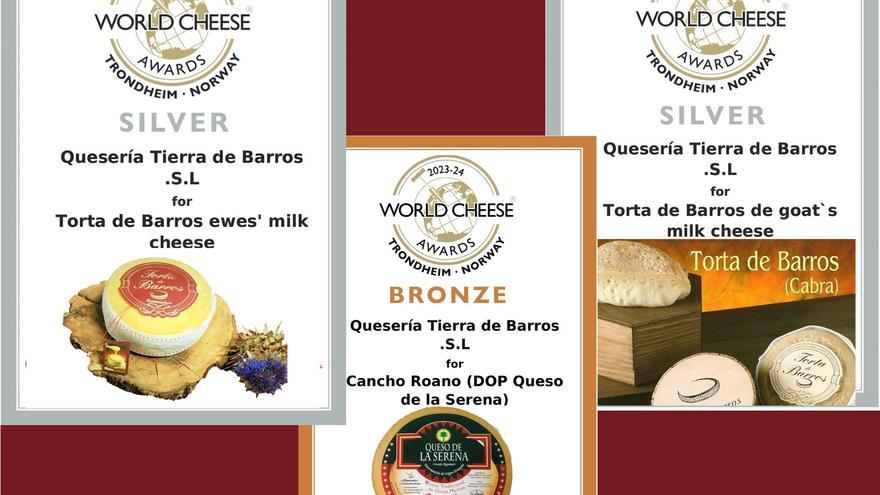 Quesería Tierra de Barros logra dos medallas de plata y un bronce en los World Cheese Awards celebrados en Noruega