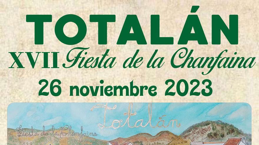 Cartel de la celebración de la Fiesta de la Chanfaina de Totalán (Málaga)
