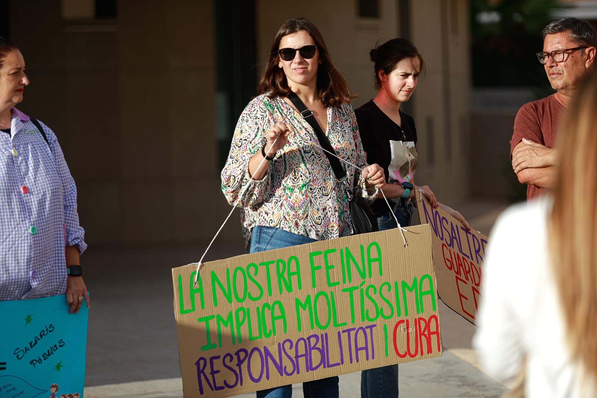 Protesta de las educadoras de infantil de 0 a 3 años en Ibiza