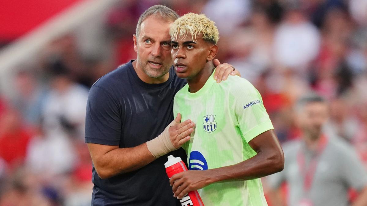 Tres primeros puntos para el Barça de Flick en un partido de lo más estrambótico ante el Mallorca